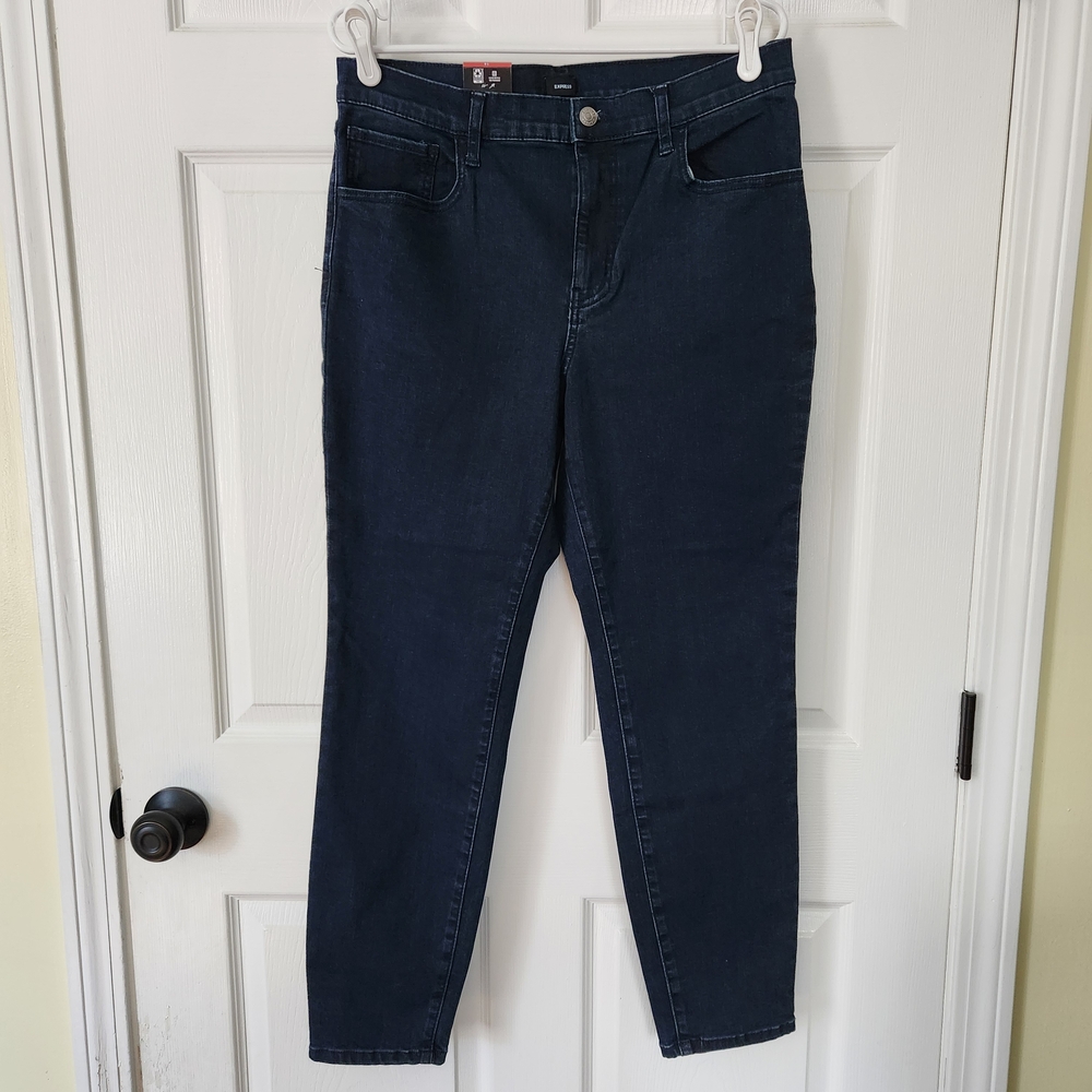 Express Women's Dark Blue Skinny Jeans, 14